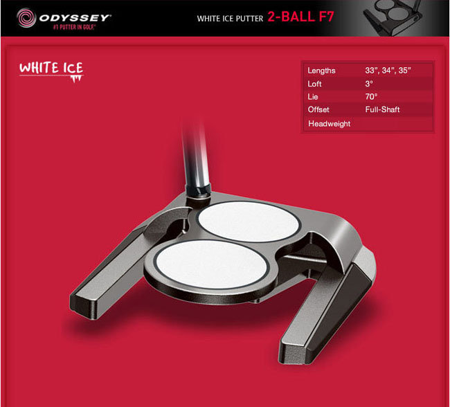 Odyssey White Ice 2-Ball F7推杆_高球工坊新品球具发布
